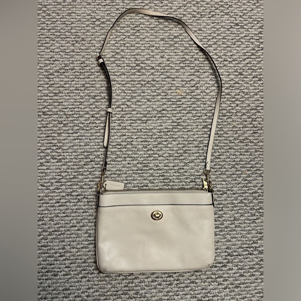 COACH CROSSBODY CREAM/WHITE